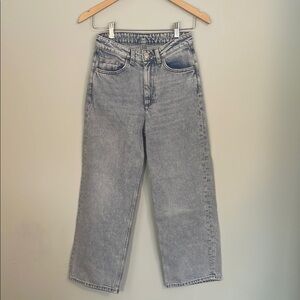 Monki Mid waist Wide Leg Classic Blue Women's Jeans